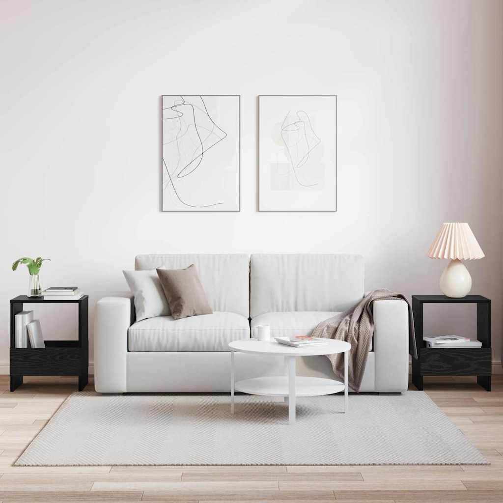 Magazin állvány 2 pcs Fekete tölgy 35 x 30 x 45 cm