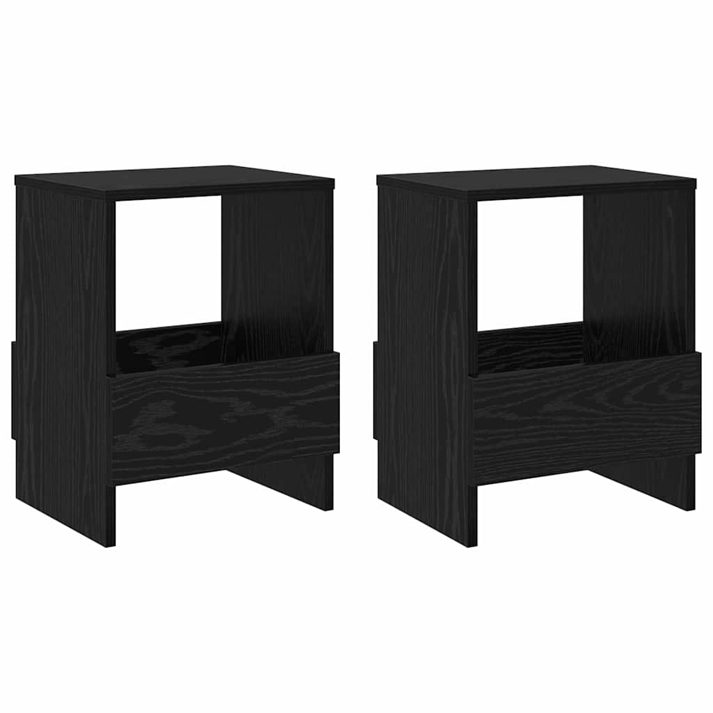 Magazin állvány 2 pcs Fekete tölgy 35 x 30 x 45 cm