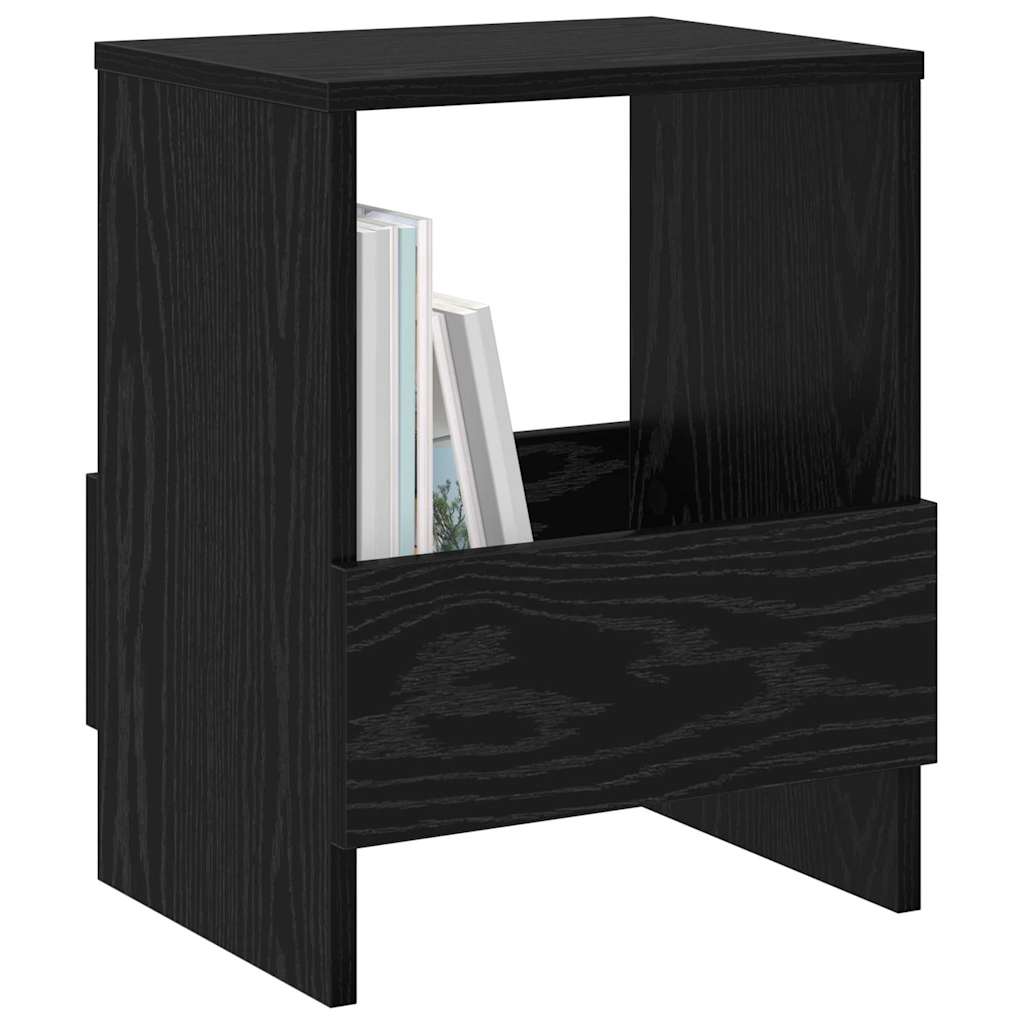 Magazin állvány 2 pcs Fekete tölgy 35 x 30 x 45 cm