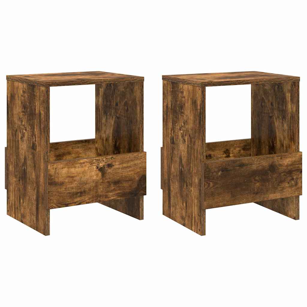 Magazin állvány 2 pcs Füstölt tölgy 35 x 30 x 45 cm