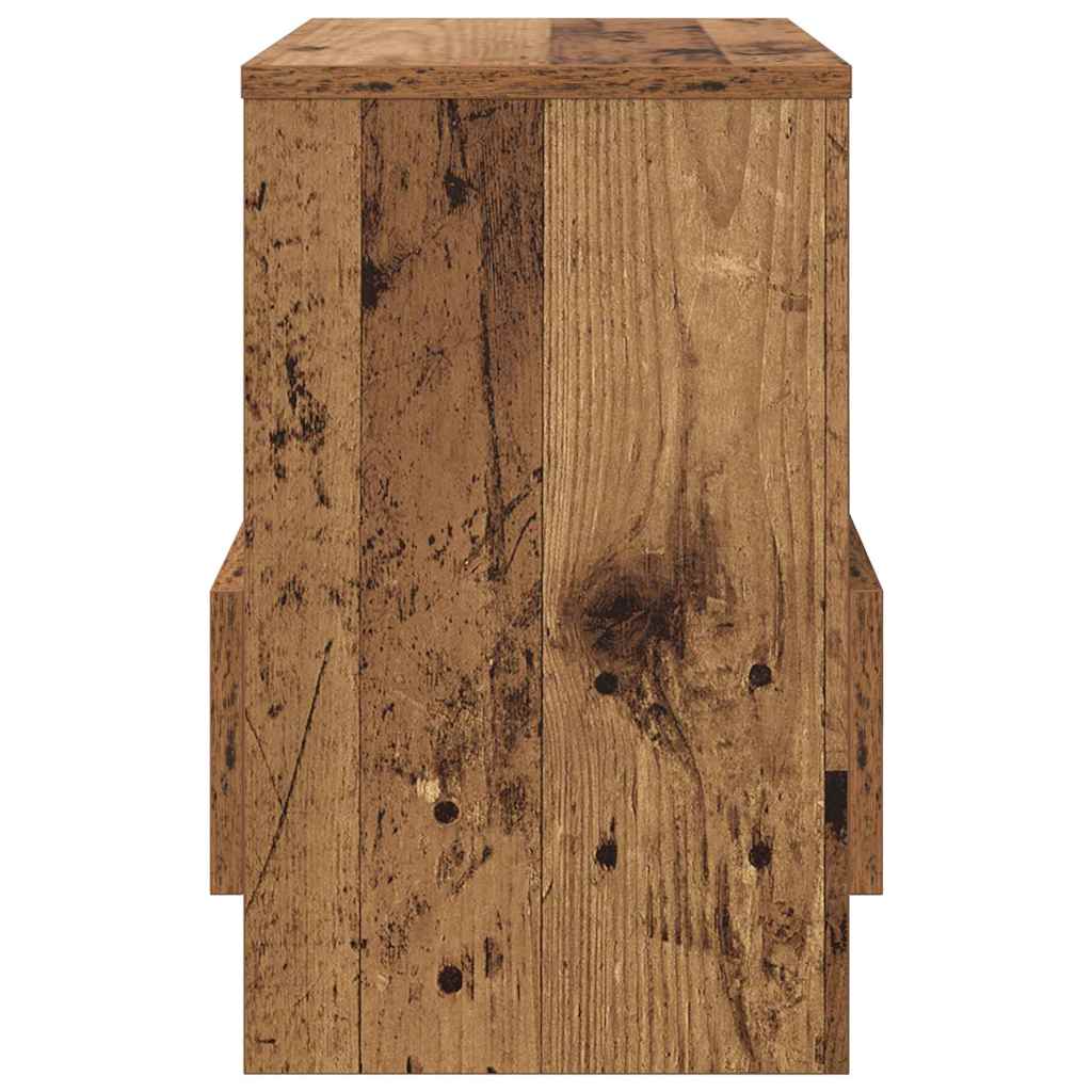 Magazin állvány 2 pcs Öreg fa 35 x 30 x 45 cm
