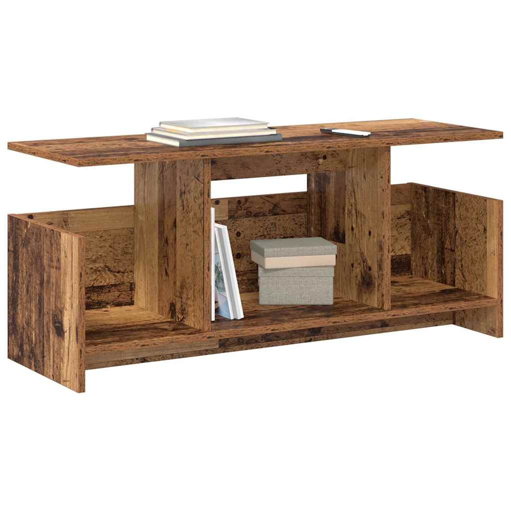 TV állvány 102 x 35 x 45 cm Öreg fa Szerelt Fa