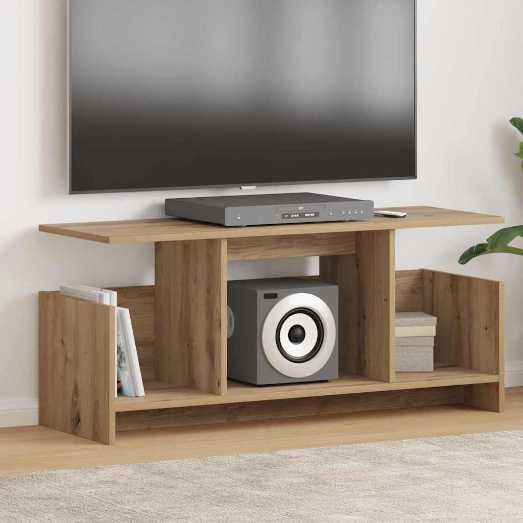 TV állvány 102 x 35 x 45 cm Artisan tölgy Szerelt Fa