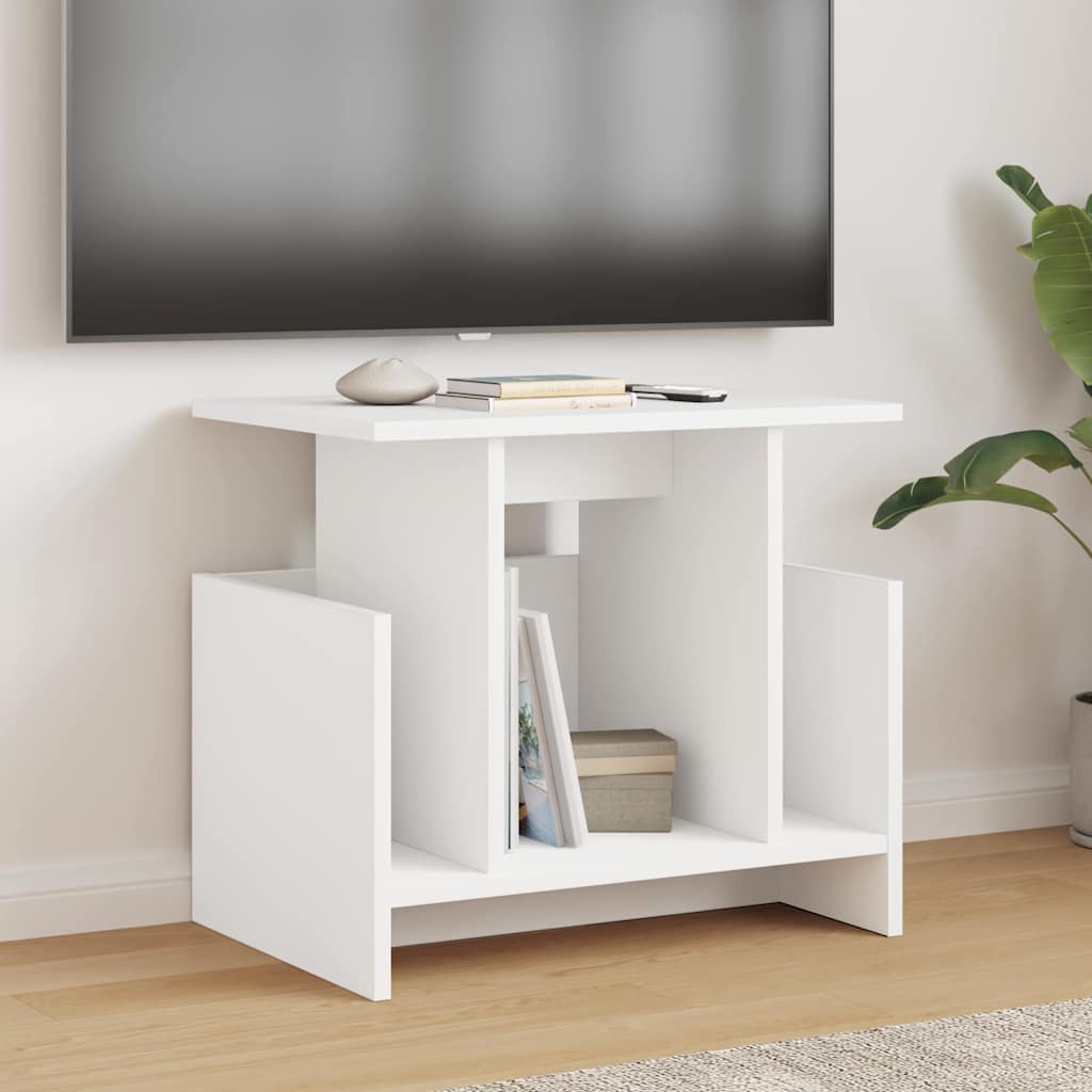 TV állvány 2 pcs Fehér Szerelt Fa