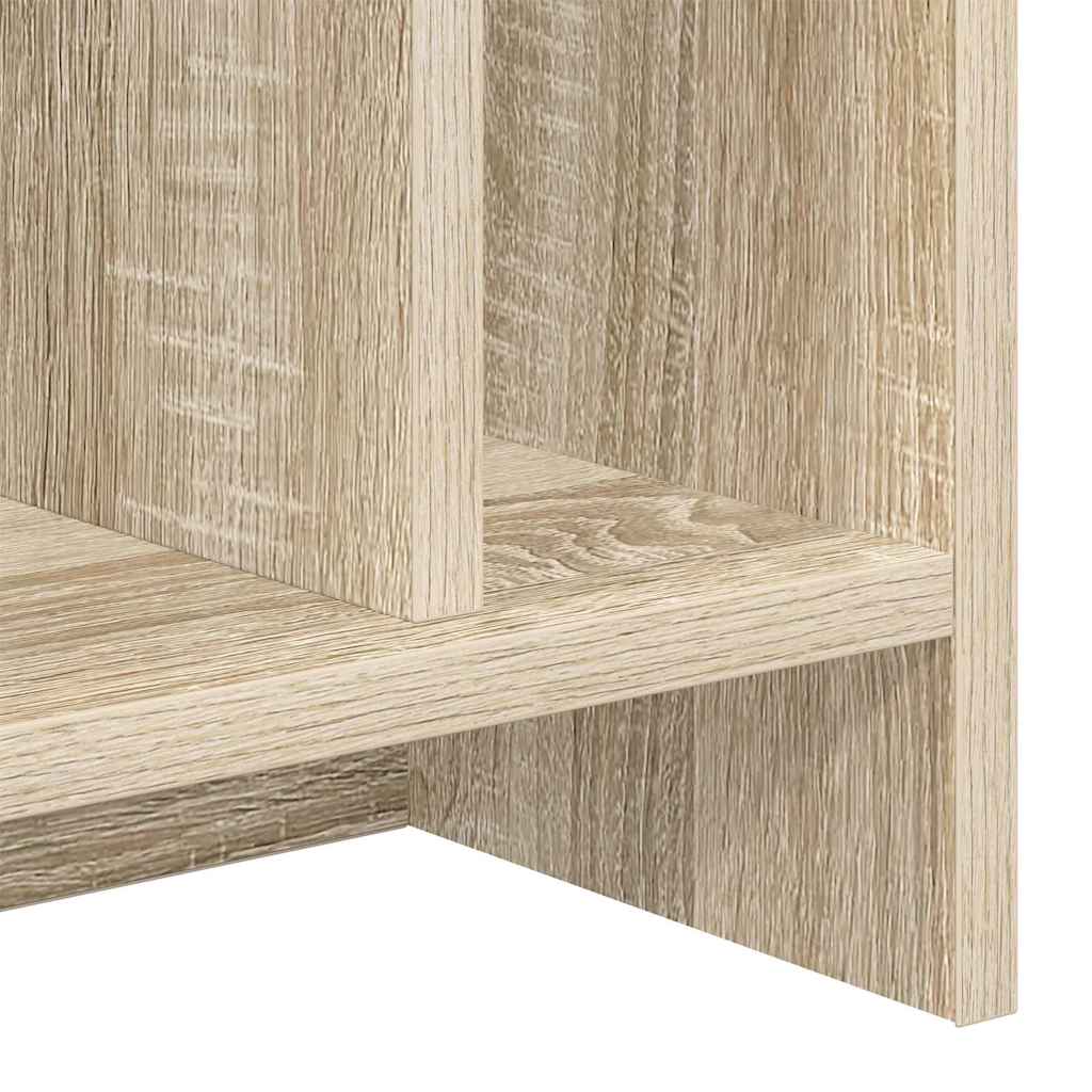 TV állvány 2 pcs Sonoma tölgy Szerelt Fa