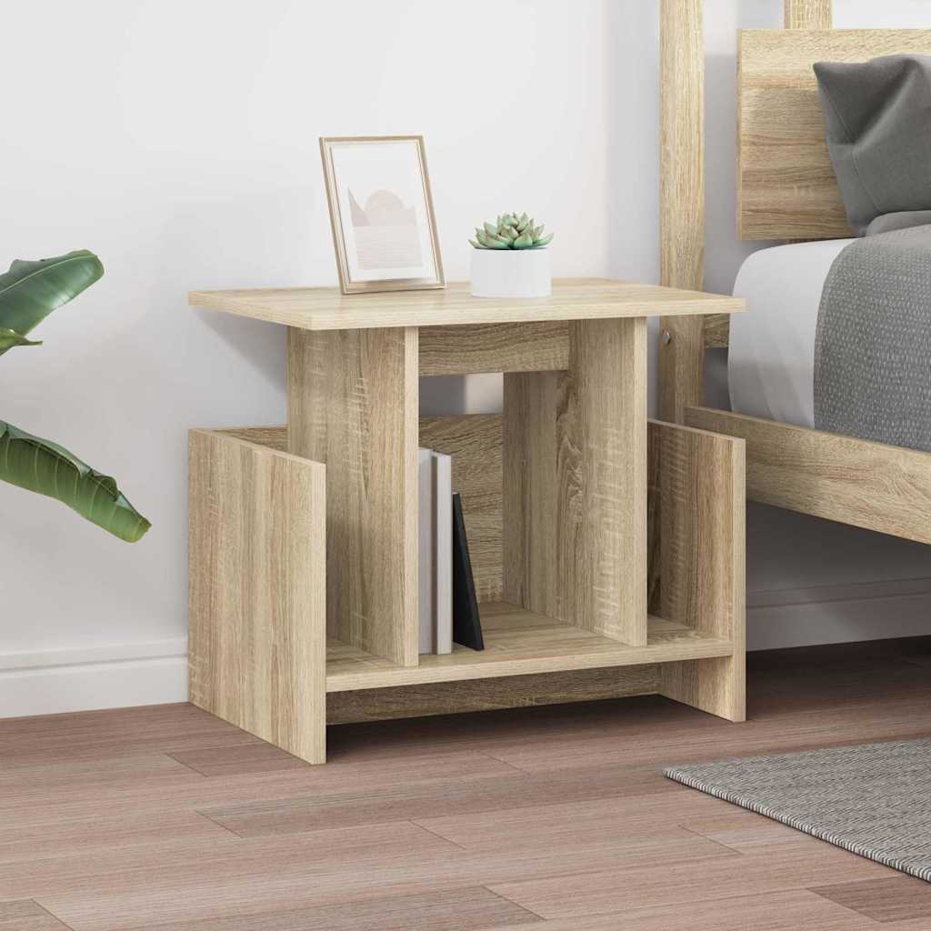 TV állvány 2 pcs Sonoma tölgy Szerelt Fa