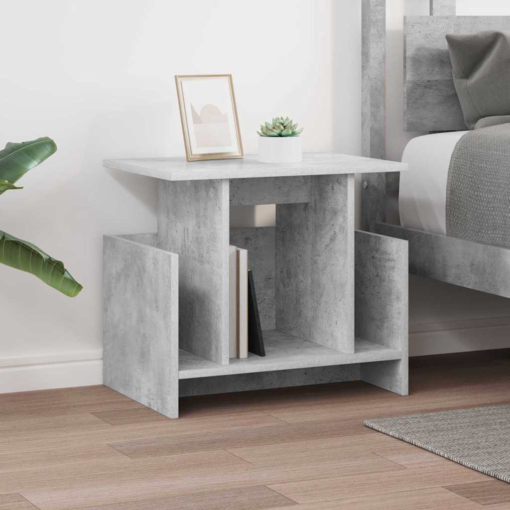 TV állvány 2 pcs Beton Szürke Szerelt Fa
