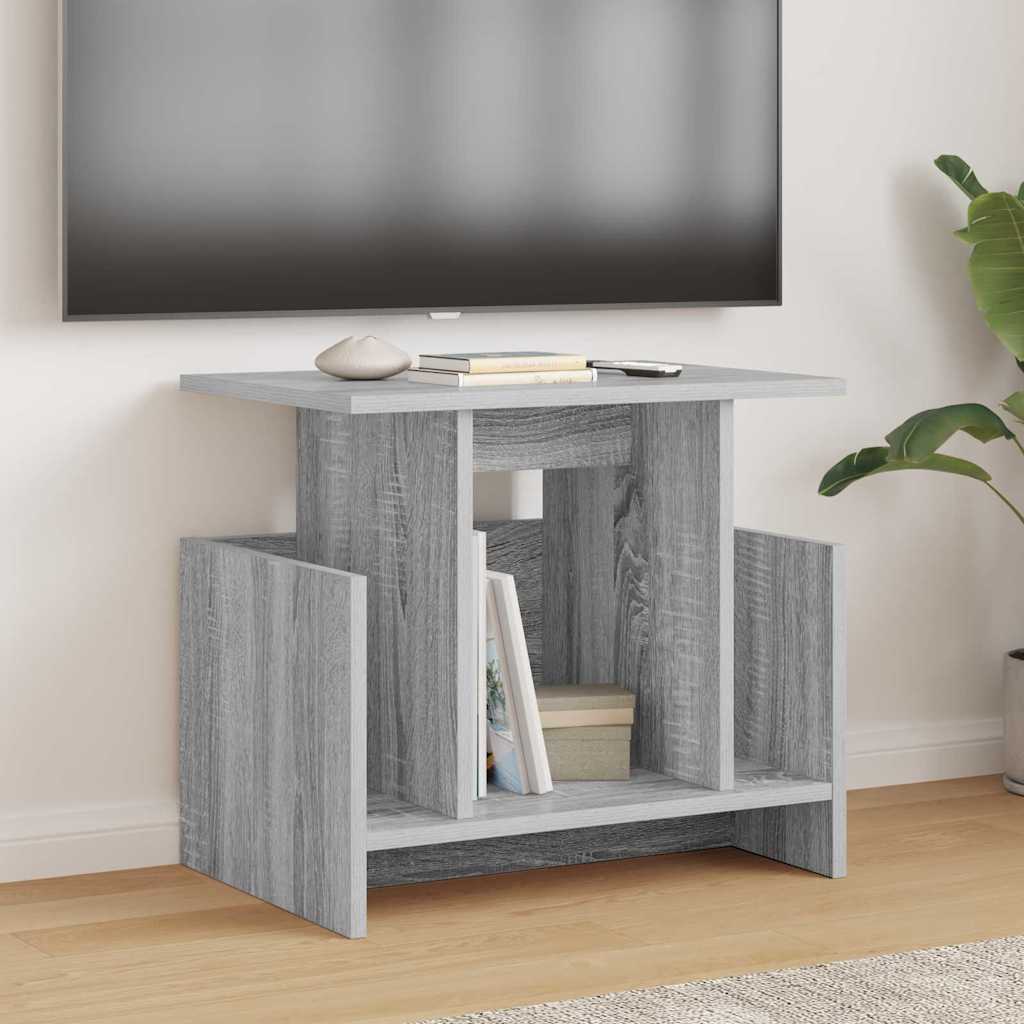 TV állvány 2 pcs Szürke Sonoma Szerelt Fa