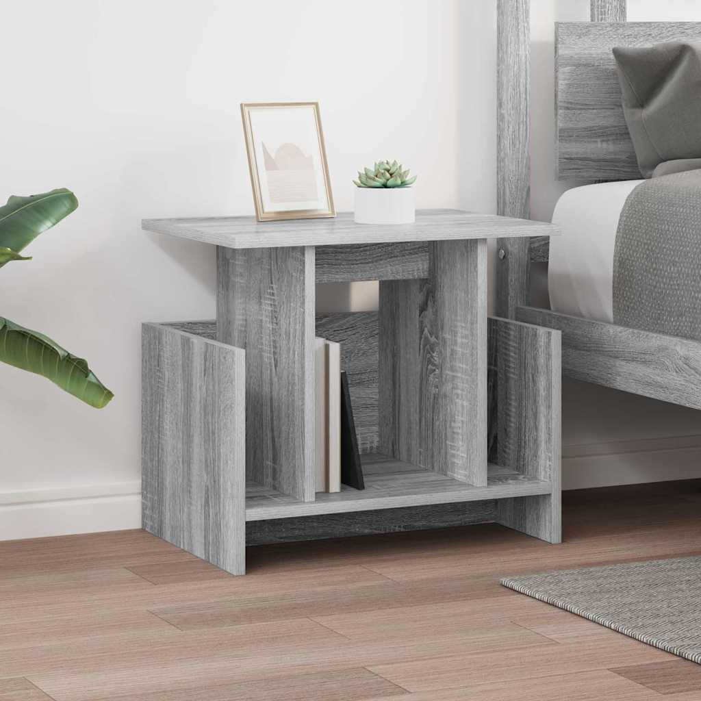 TV állvány 2 pcs Szürke Sonoma Szerelt Fa