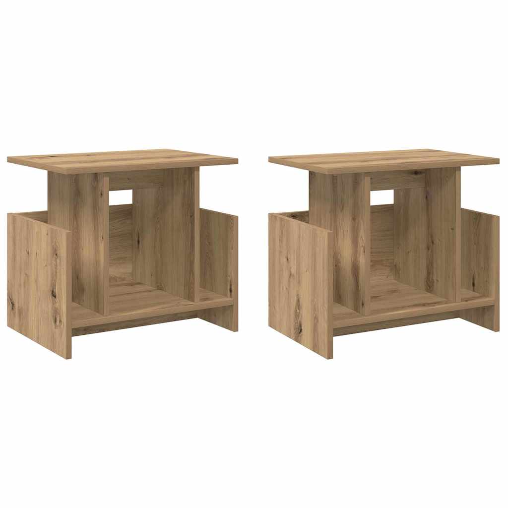 TV állvány 2 pcs Artisan tölgy Szerelt Fa