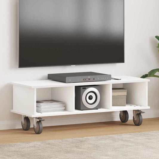TV állvány Fehér 100 x 35 x 35 cm Faanyag