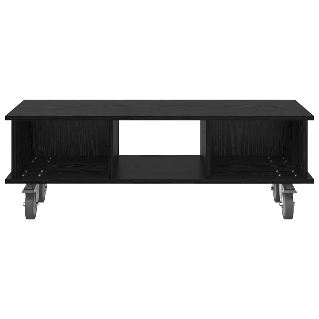 TV állvány 100 x 35 x 35 cm Fekete tölgy Szerelt Fa