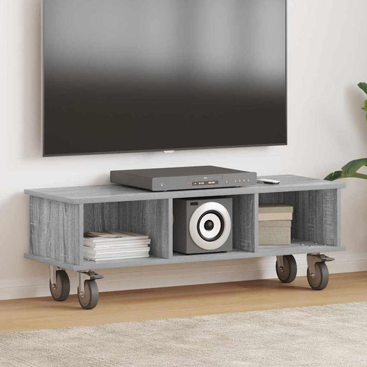 TV állvány Szürke Sonoma 100 x 35 x 35 cm Faanyag