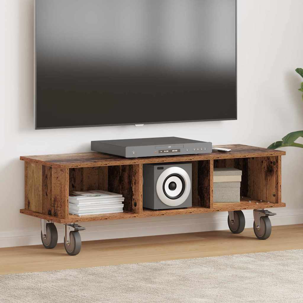 TV állvány Öreg fa 100 x 35 x 35 cm Faanyag