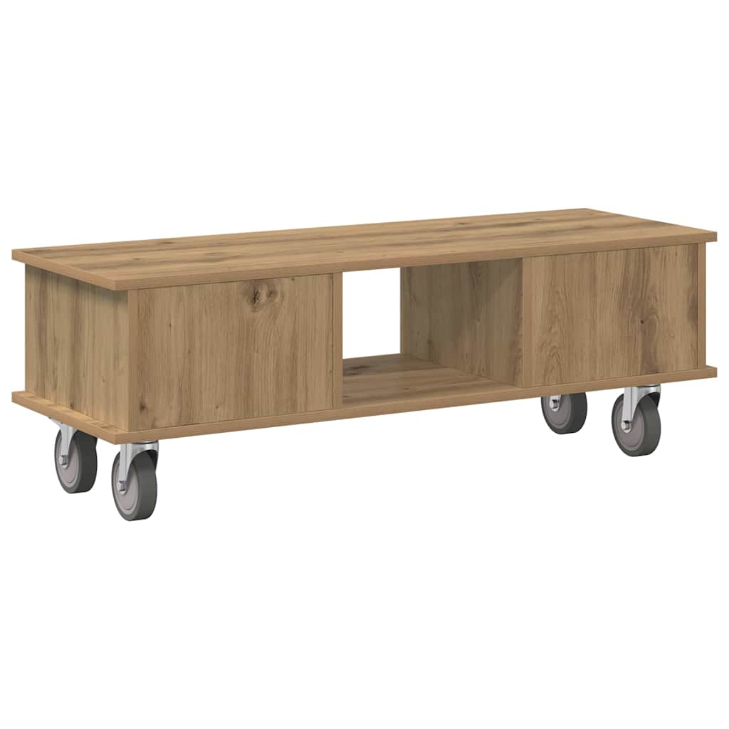 TV állvány 100 x 35 x 35 cm Artisan tölgy Szerelt Fa
