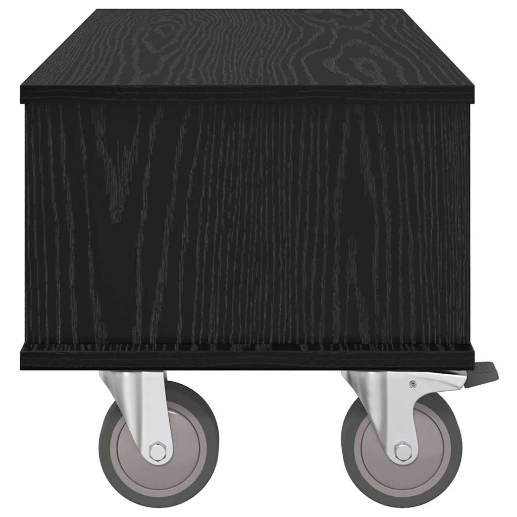 TV állvány 68,5 x 35 x 35 cm Fekete tölgy Szerelt Fa