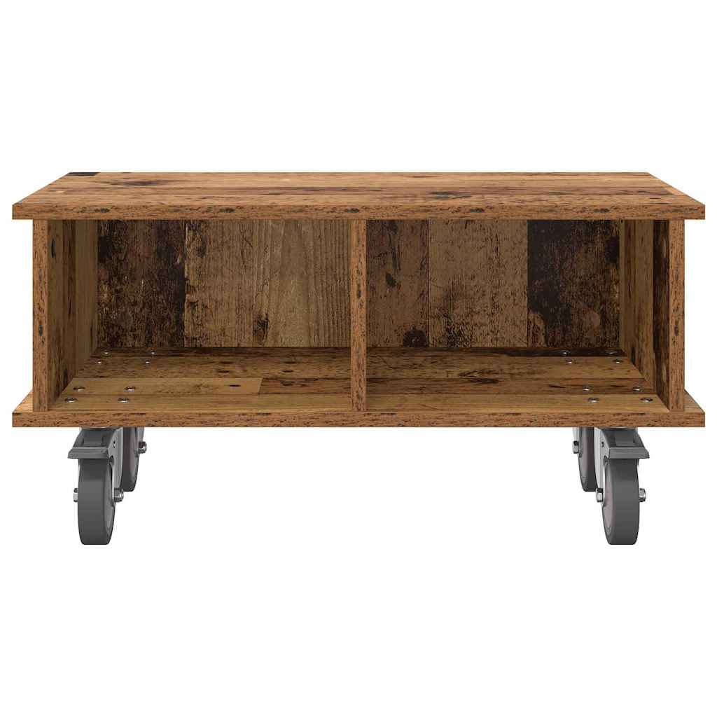 TV állvány 68,5 x 35 x 35 cm Öreg fa Szerelt Fa