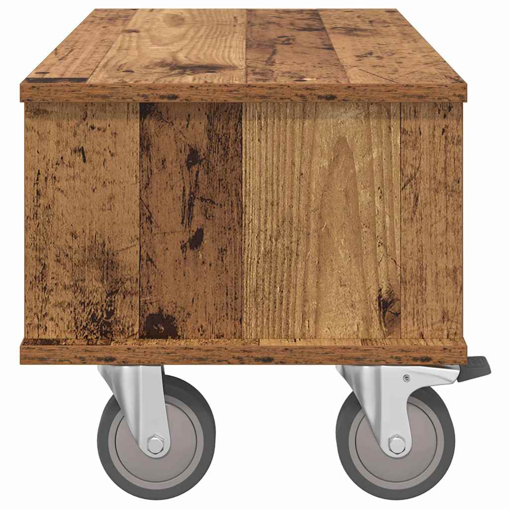 TV állvány 68,5 x 35 x 35 cm Öreg fa Szerelt Fa