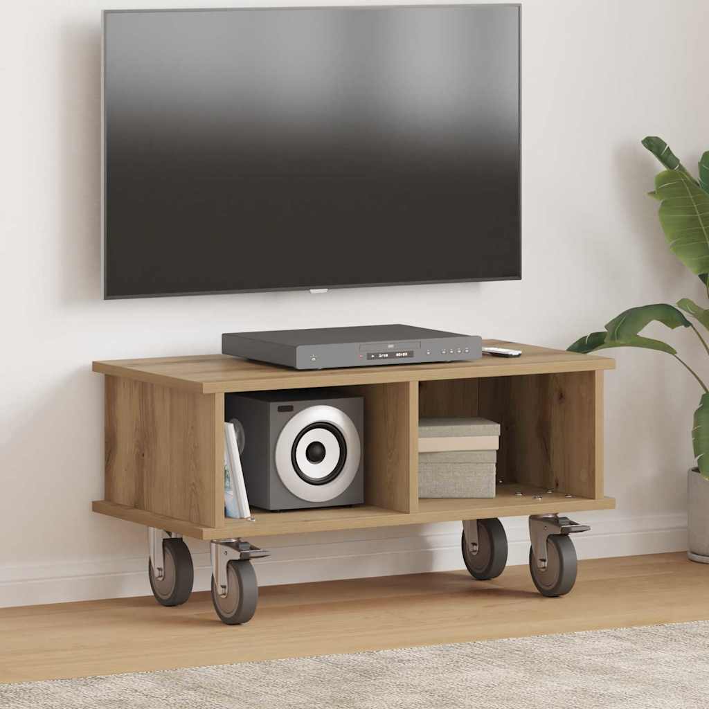 TV állvány 68,5 x 35 x 35 cm Artisan tölgy Faanyag