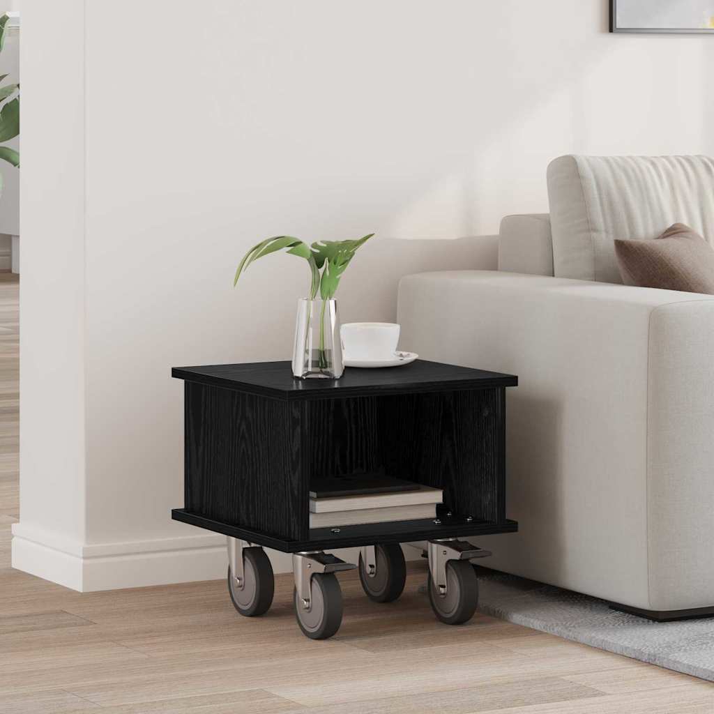 TV állvány 37 x 35 x 35 cm Fekete tölgy Szerelt Fa