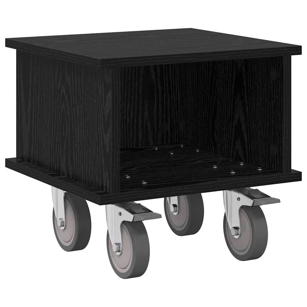 TV állvány 37 x 35 x 35 cm Fekete tölgy Szerelt Fa