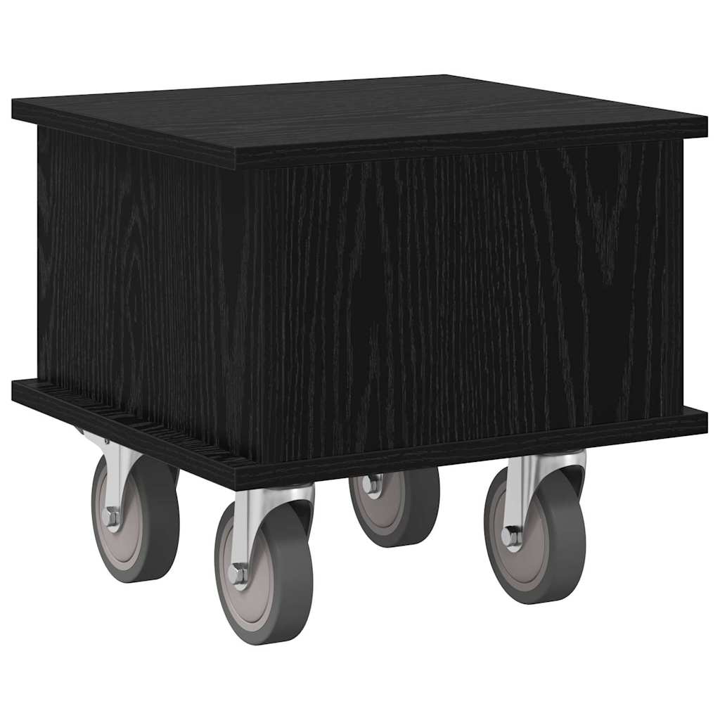 TV állvány 37 x 35 x 35 cm Fekete tölgy Szerelt Fa