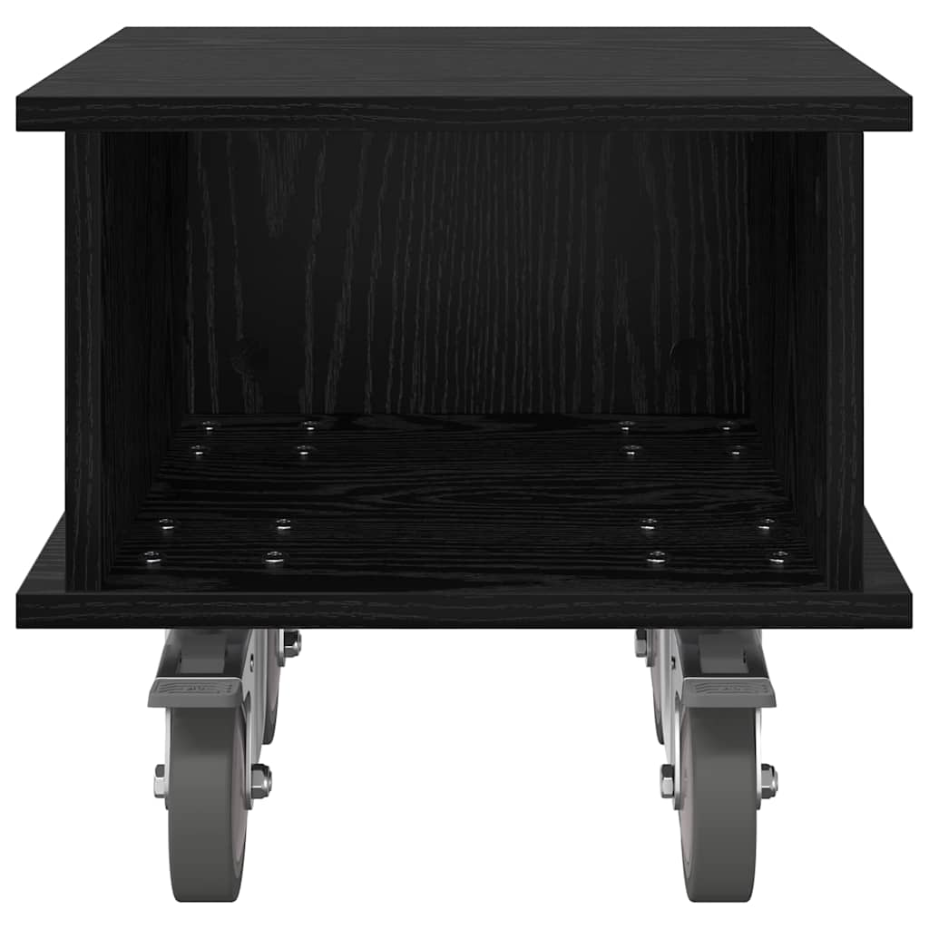 TV állvány 37 x 35 x 35 cm Fekete tölgy Szerelt Fa