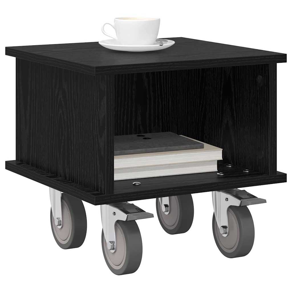 TV állvány 37 x 35 x 35 cm Fekete tölgy Szerelt Fa