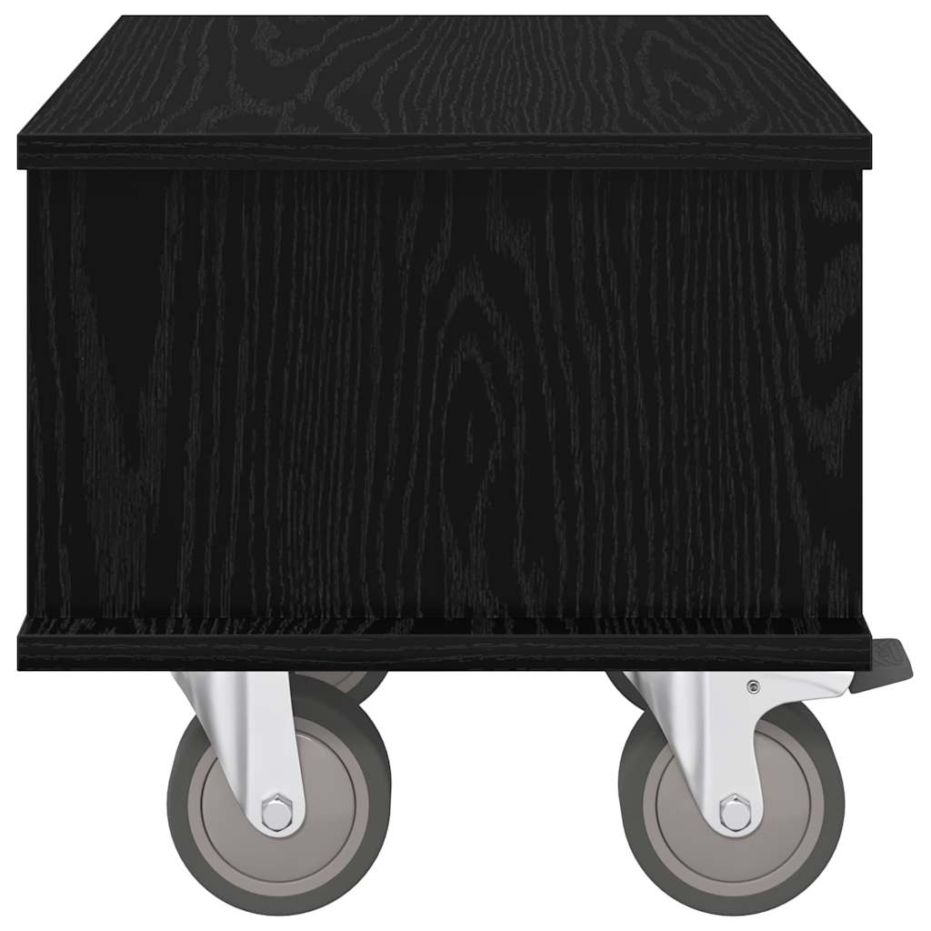 TV állvány 37 x 35 x 35 cm Fekete tölgy Szerelt Fa