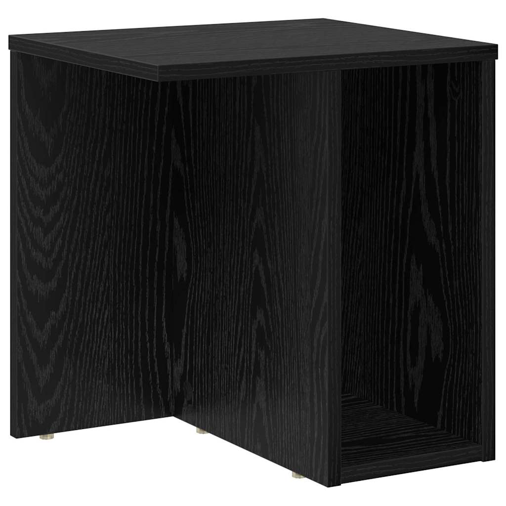 Végasztal 2 db Fekete tölgy 37 x 32 x 40 cm Szerelt Fa