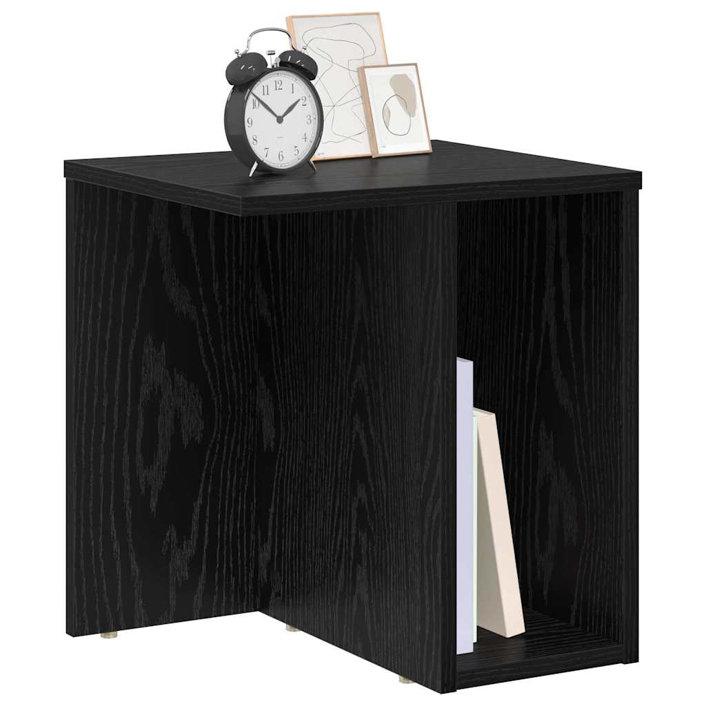 Végasztal 2 db Fekete tölgy 37 x 32 x 40 cm Szerelt Fa