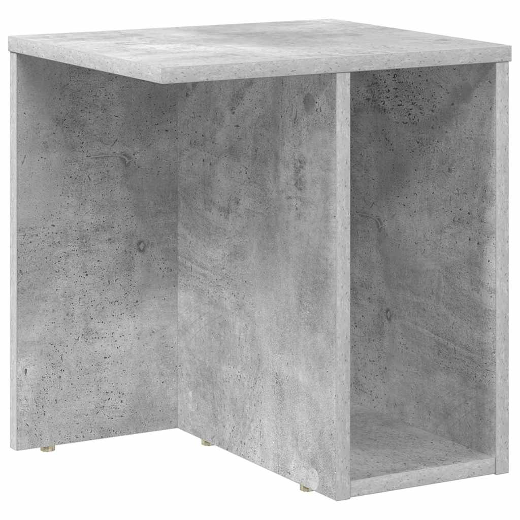 Végasztal 2 db Beton Szürke 37 x 32 x 40 cm Szerelt Fa