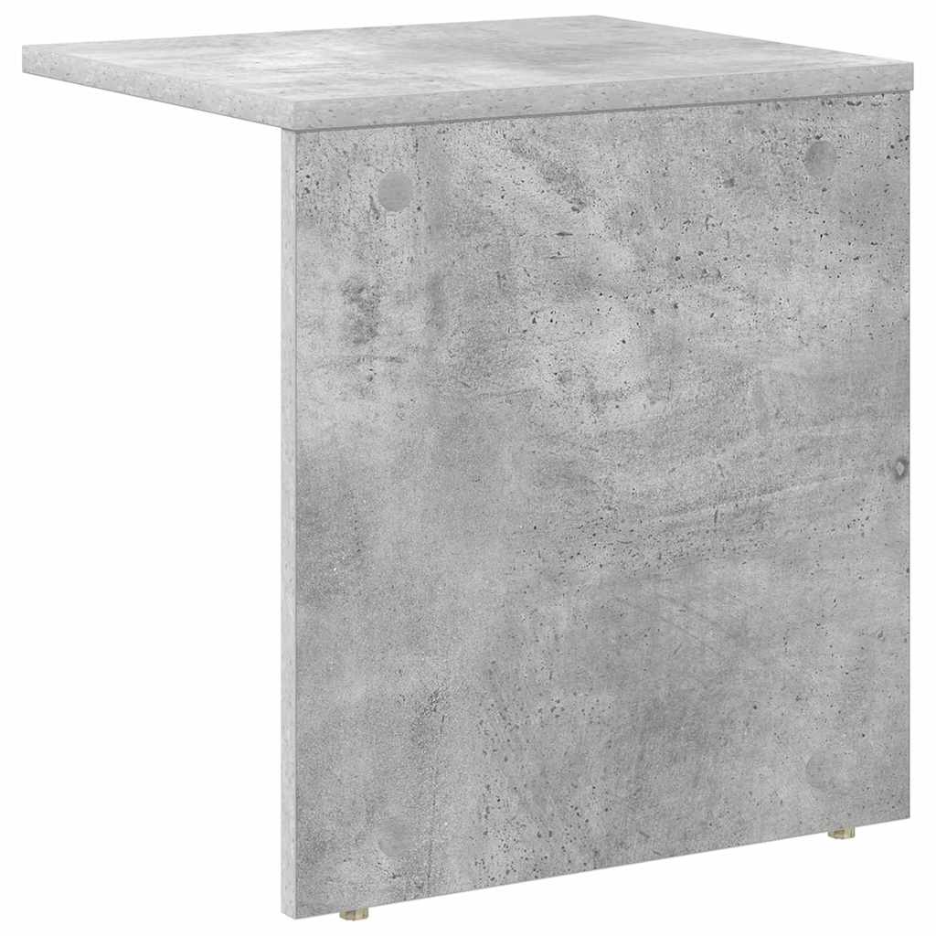 Végasztal 2 db Beton Szürke 37 x 32 x 40 cm Szerelt Fa