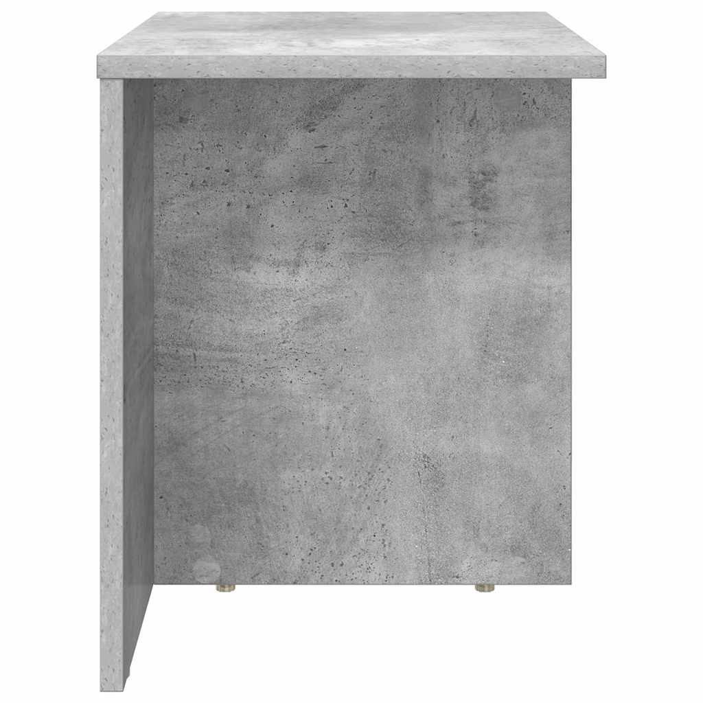 Végasztal 2 db Beton Szürke 37 x 32 x 40 cm Szerelt Fa