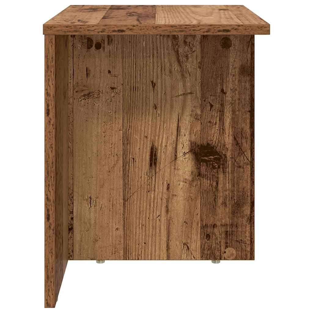 Végasztal 2 db Öreg fa 37 x 32 x 40 cm Szerelt Fa