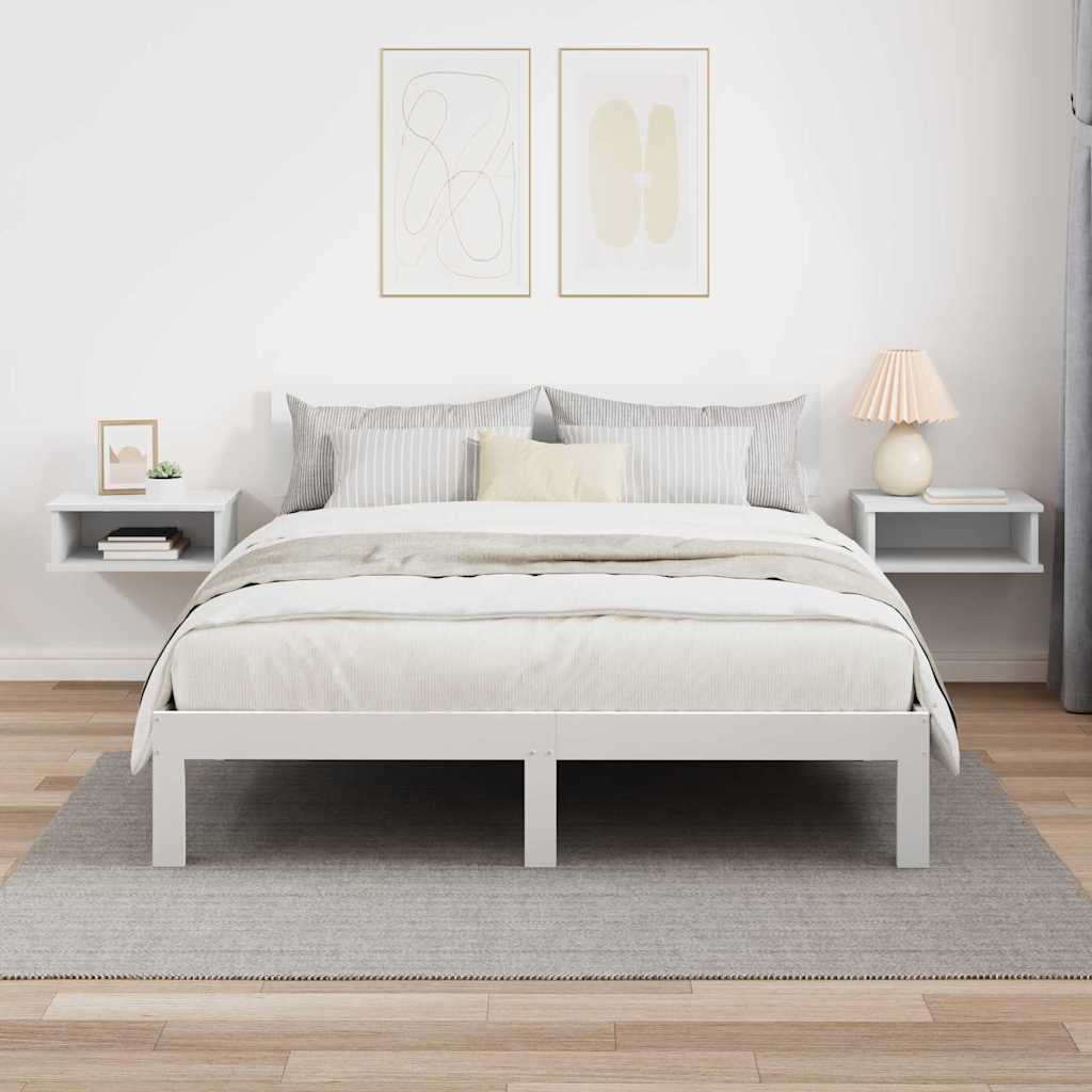 Éjjeli asztal 2 db Fehér 40 x 31 x 15 cm Szerelt Fa