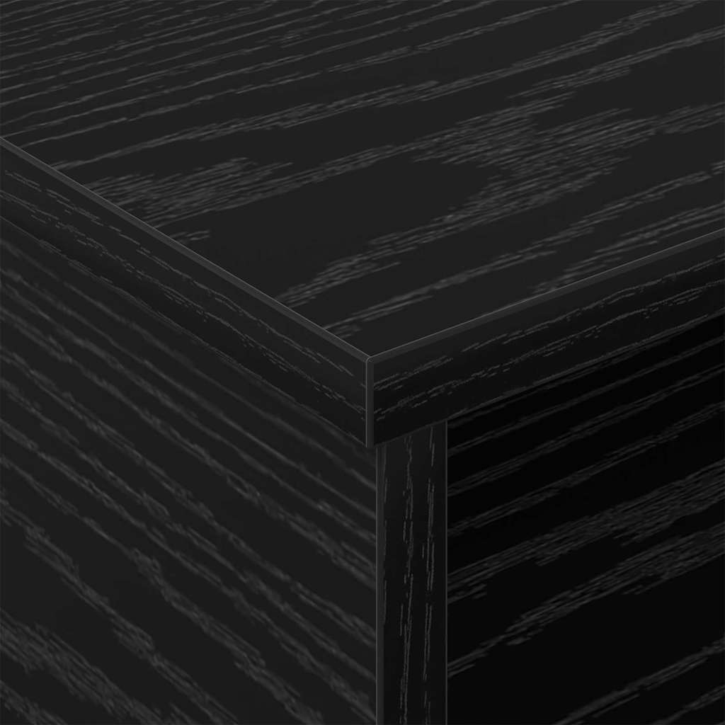 Éjjeli asztal 2 db Fekete tölgy 40 x 31 x 15 cm Szerelt Fa