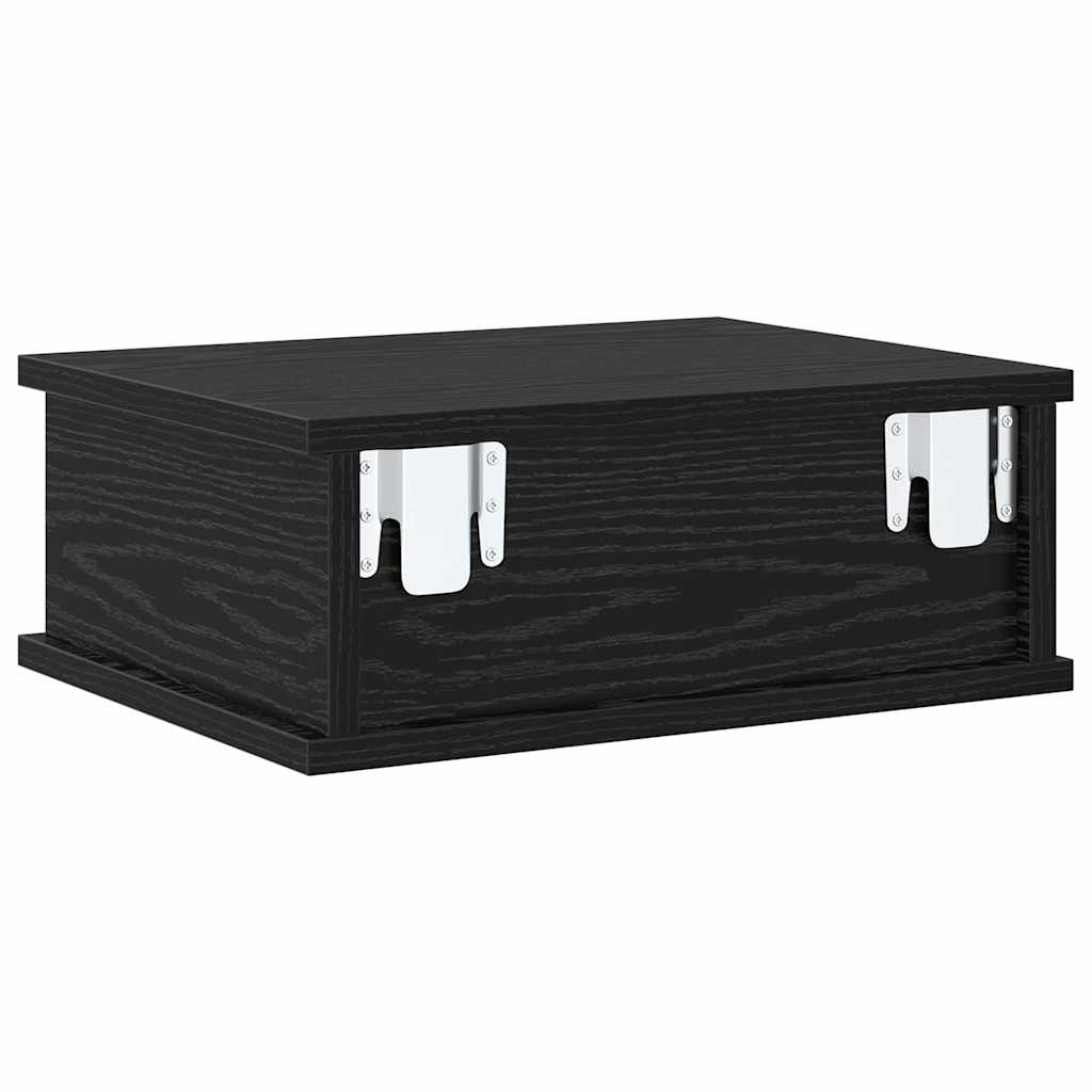Éjjeli asztal 2 db Fekete tölgy 40 x 31 x 15 cm Szerelt Fa