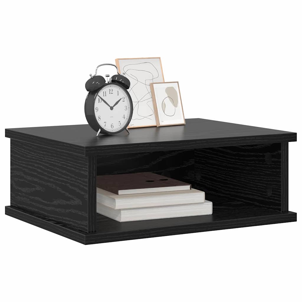 Éjjeli asztal 2 db Fekete tölgy 40 x 31 x 15 cm Szerelt Fa