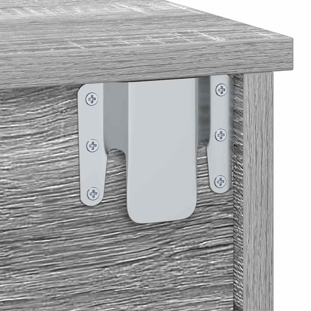 Éjjeli asztal 2 db Szürke Sonoma 40 x 31 x 15 cm Szerelt Fa