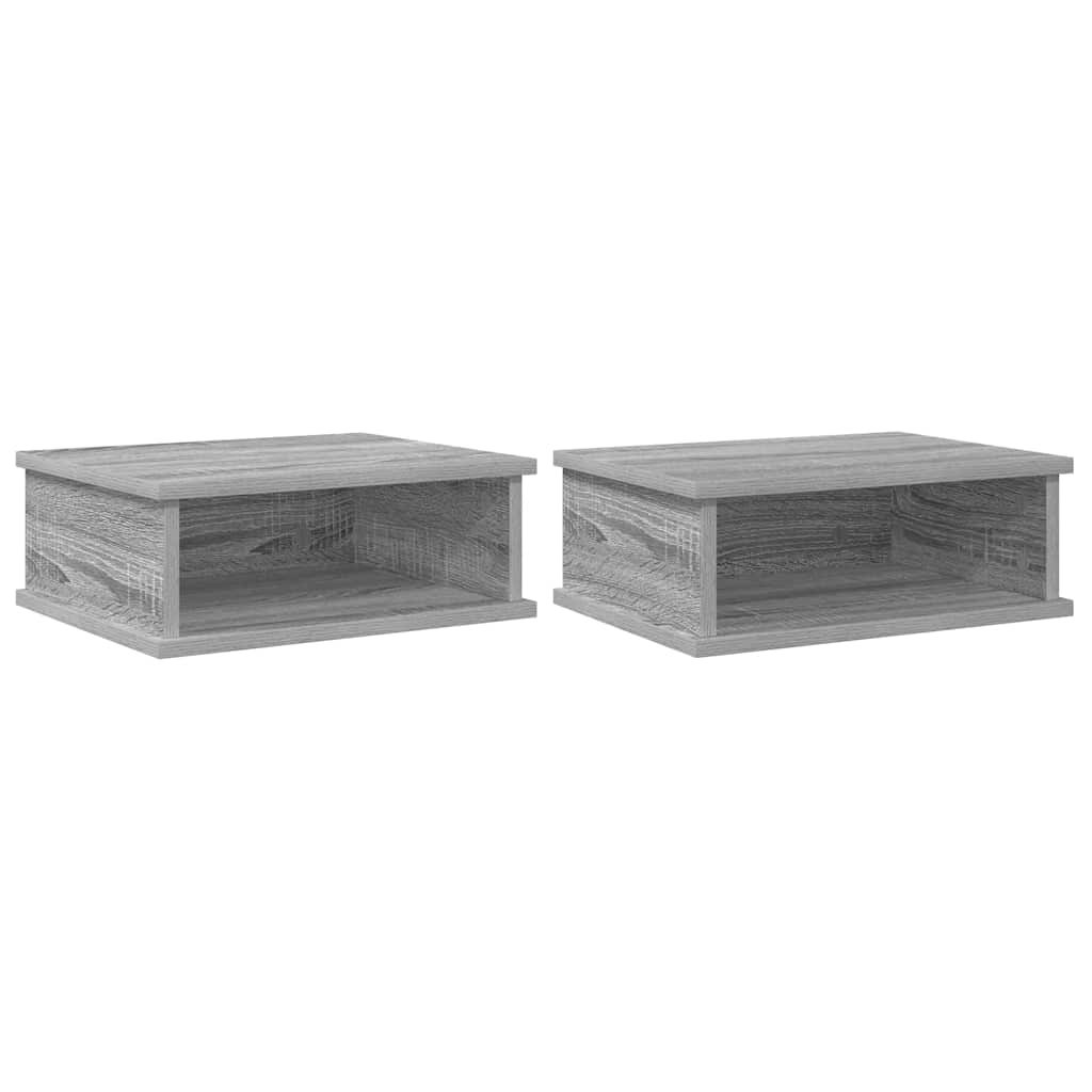 Éjjeli asztal 2 db Szürke Sonoma 40 x 31 x 15 cm Szerelt Fa