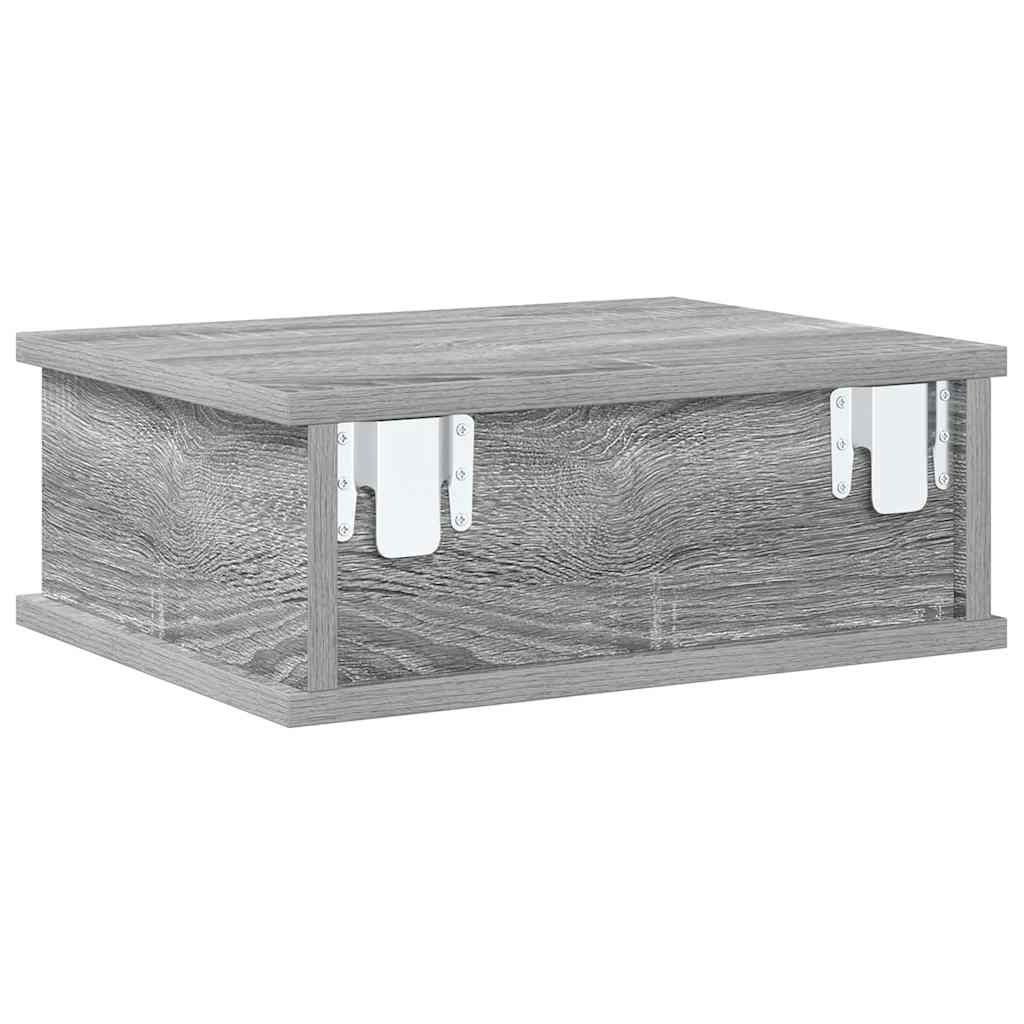 Éjjeli asztal 2 db Szürke Sonoma 40 x 31 x 15 cm Szerelt Fa