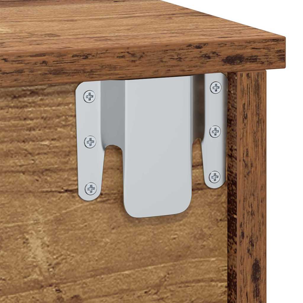 Éjjeli asztal 2 db Öreg fa 40 x 31 x 15 cm Szerelt Fa