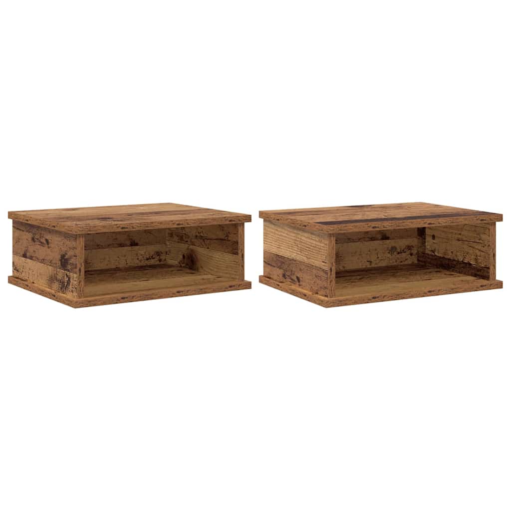 Éjjeli asztal 2 db Öreg fa 40 x 31 x 15 cm Szerelt Fa