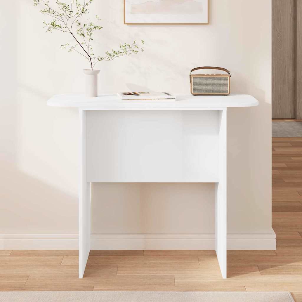 Konzolasztal Fehér 93 x 40 x 75 cm Faanyag