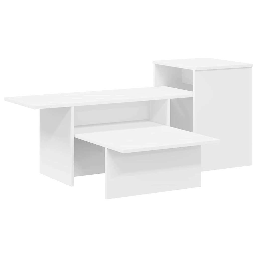 Konzolasztal Fehér 91,5 x 35 x 38,5 cm Faanyag