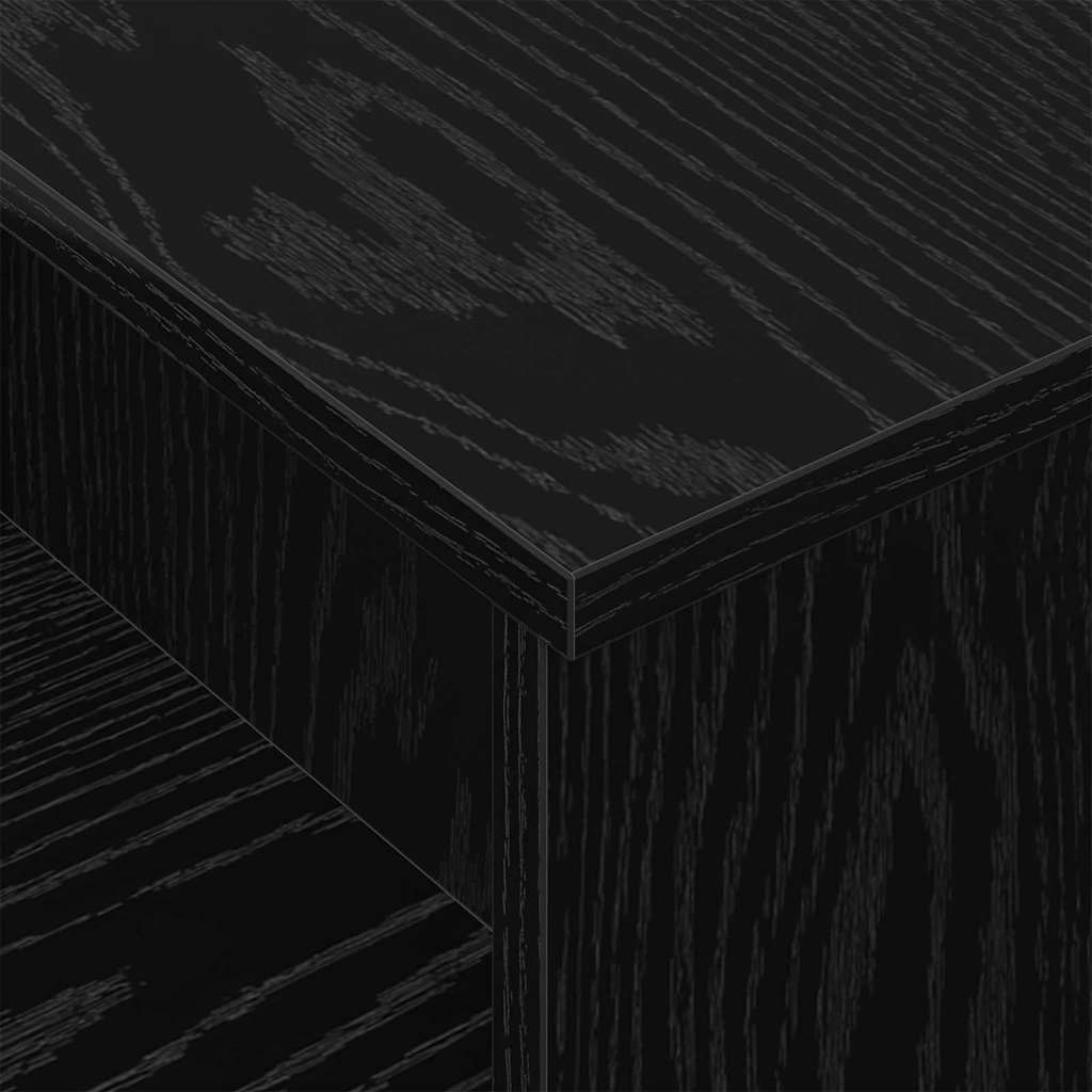 Konzolasztal Fekete tölgy 91,5 x 35 x 38,5 cm Szerelt Fa
