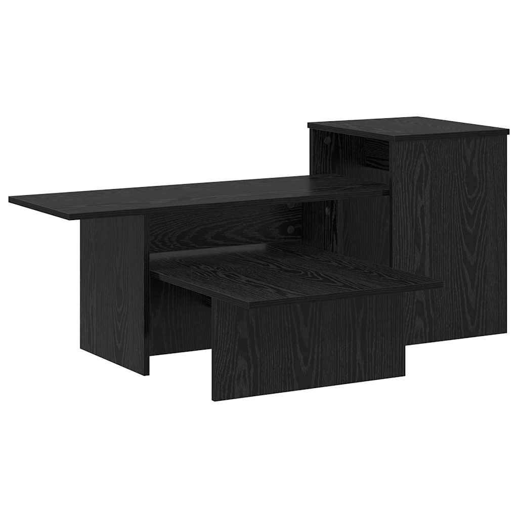 Konzolasztal Fekete tölgy 91,5 x 35 x 38,5 cm Szerelt Fa