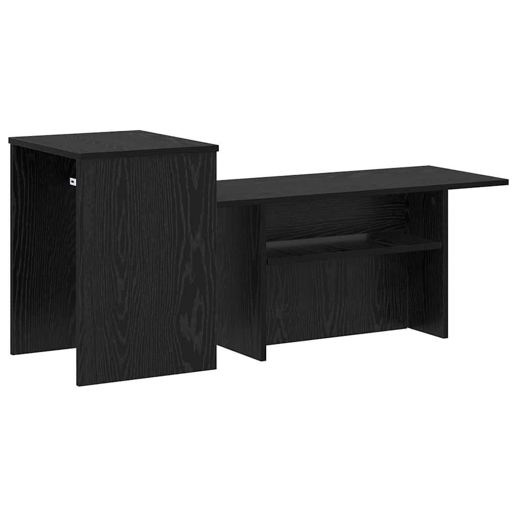 Konzolasztal Fekete tölgy 91,5 x 35 x 38,5 cm Szerelt Fa