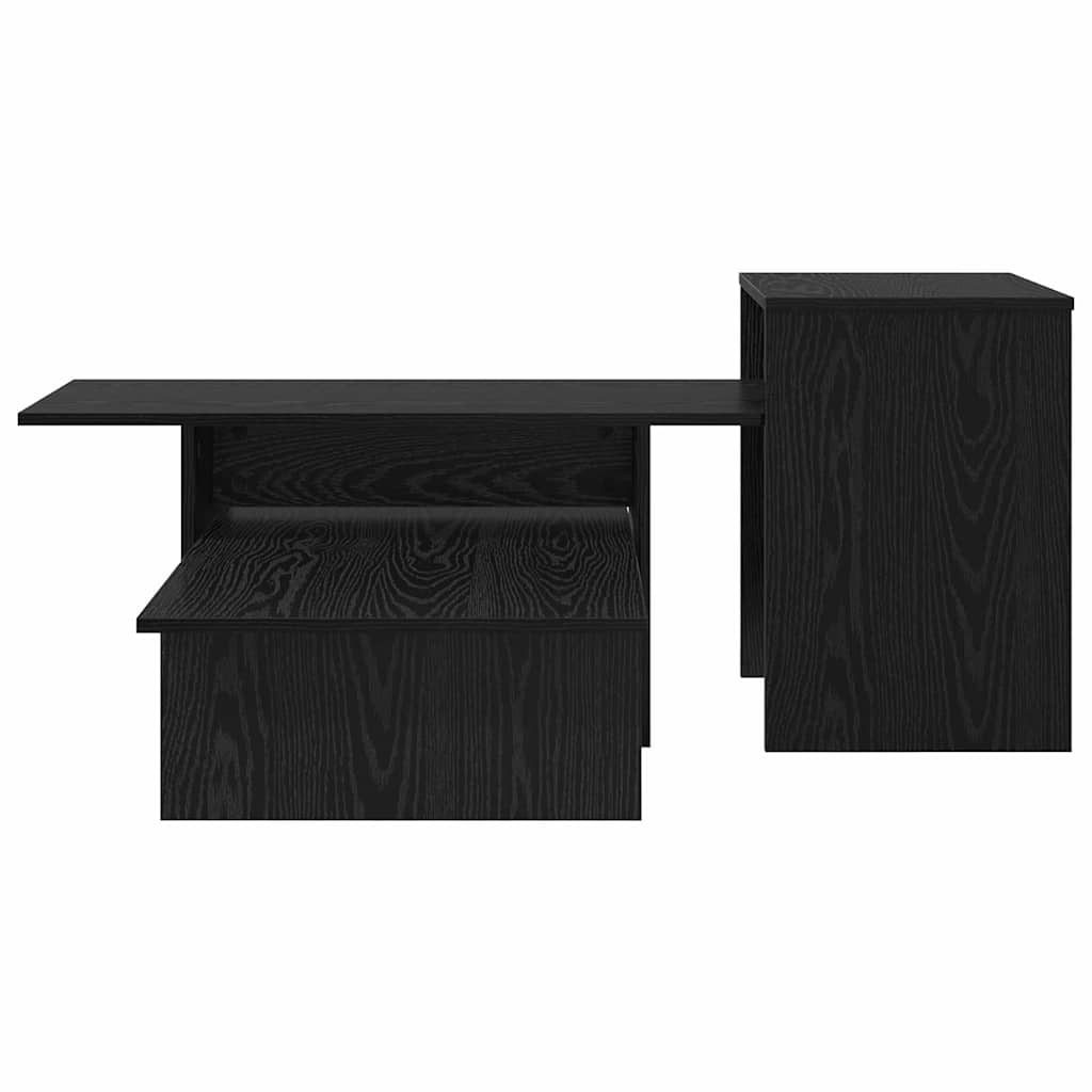Konzolasztal Fekete tölgy 91,5 x 35 x 38,5 cm Szerelt Fa